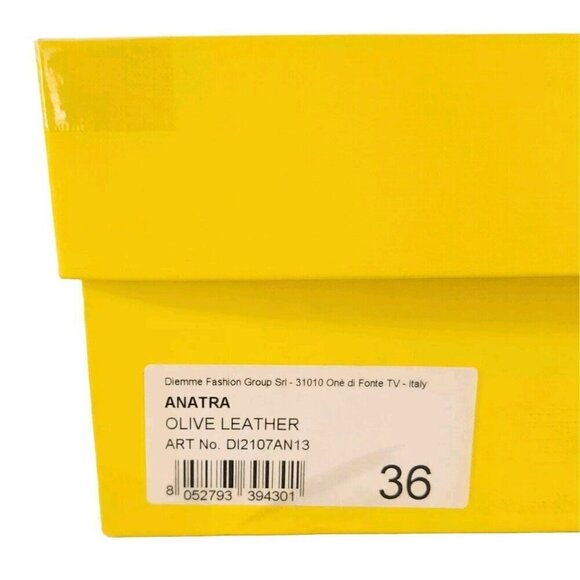 Diemme Leather Anatra Boots 36 6 Womens Olive Green New - Picture 14 of 16